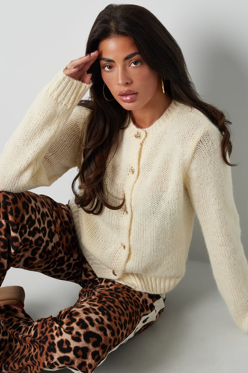 Knitted Love Cardigan - grijs