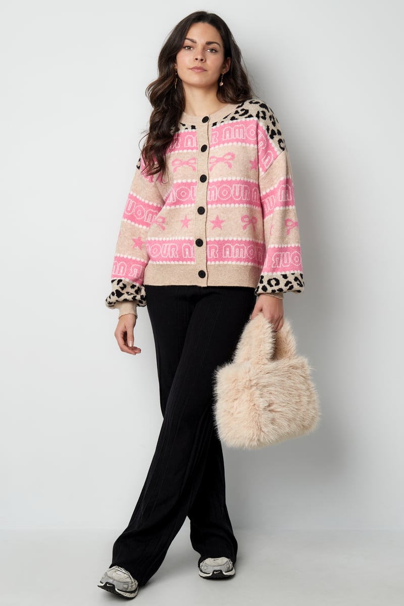 Vest amour baby - Roze