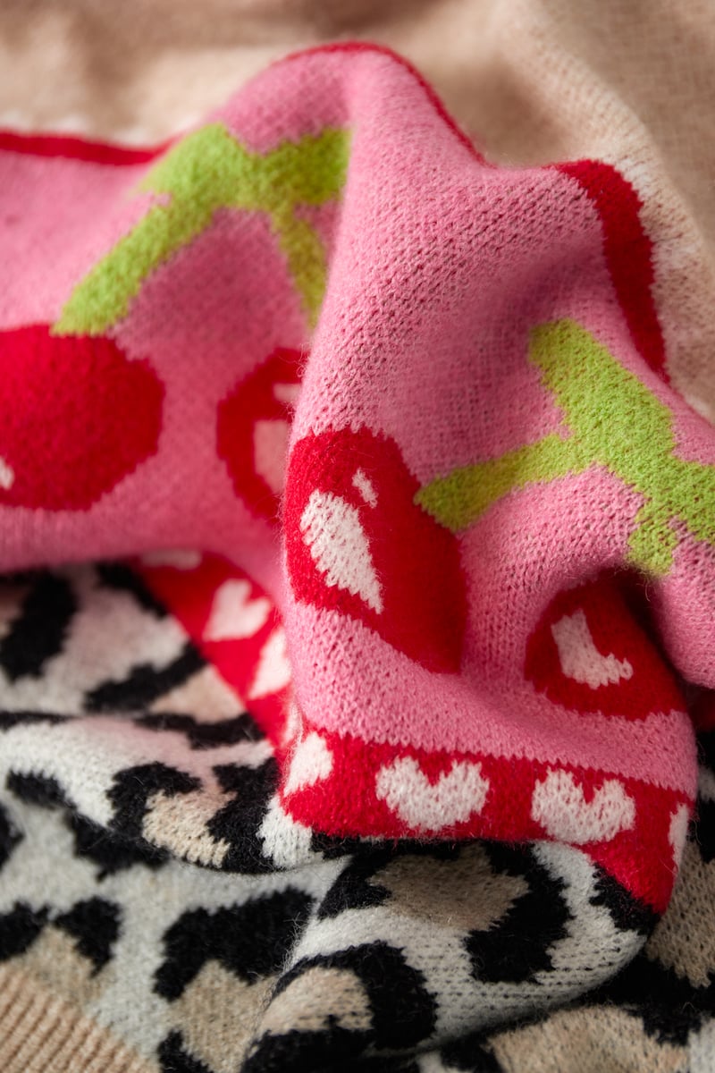 Vest cherry baby - Beige roze