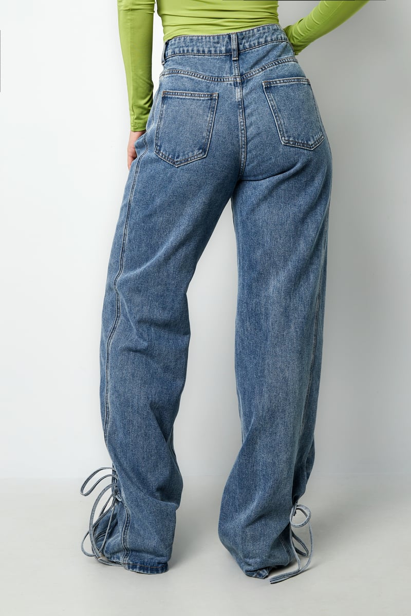 Jeans bossy bow - Blauw