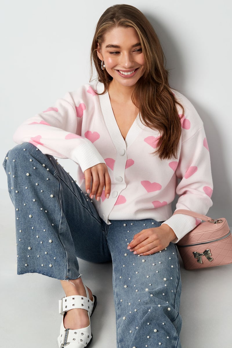 Heartbreaker vest - Roze rood