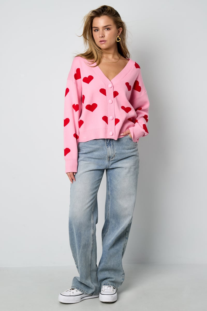 Heartbreaker vest - Roze rood