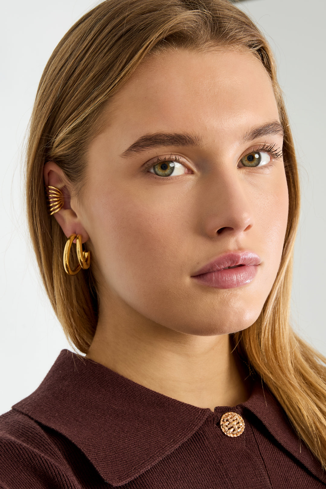 Roestvrijstalen oormanchetten, casual, dagelijks, eenvoudig, serie, damessieraden