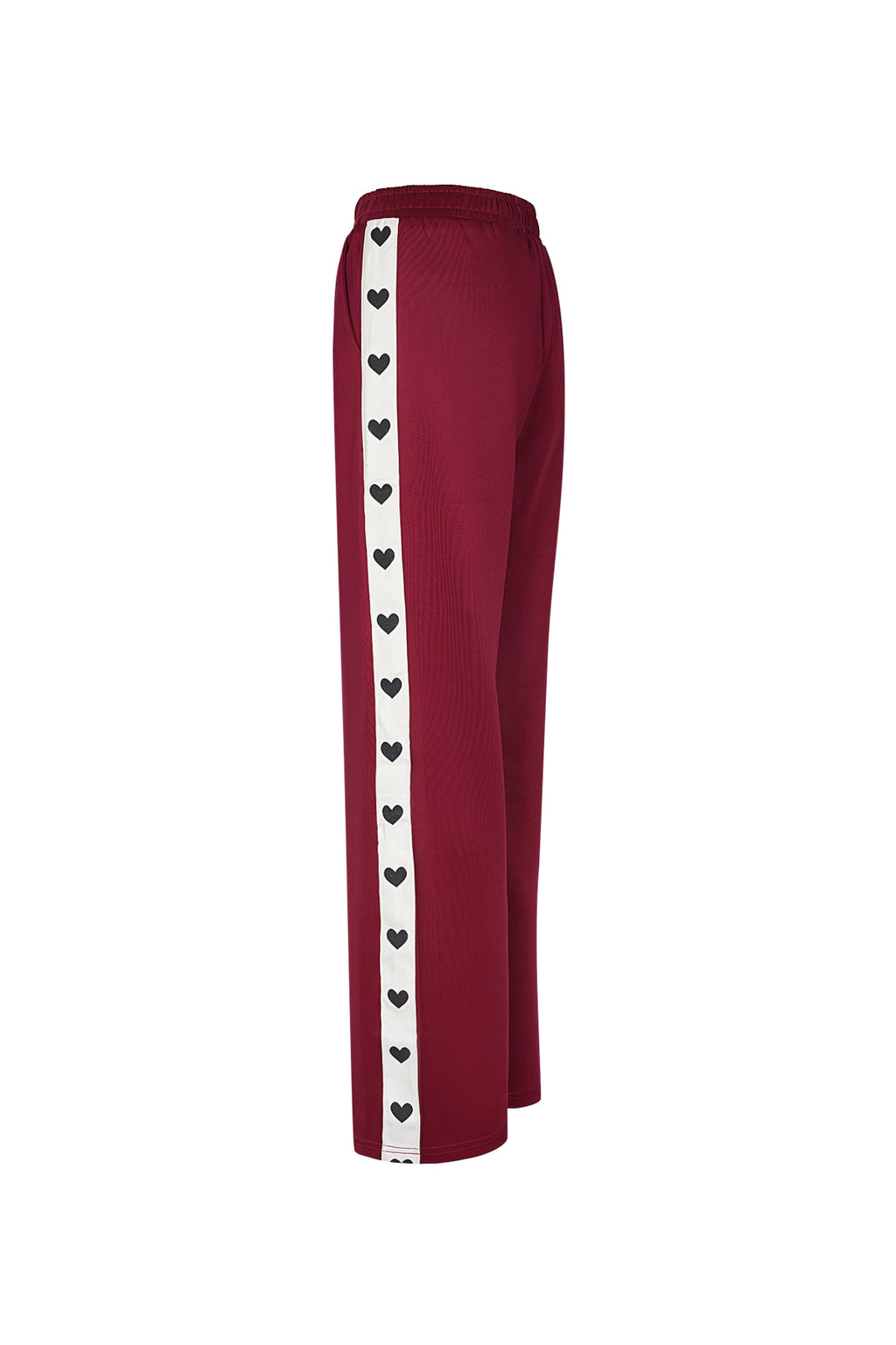 Broek met hartjes zijkant - rood