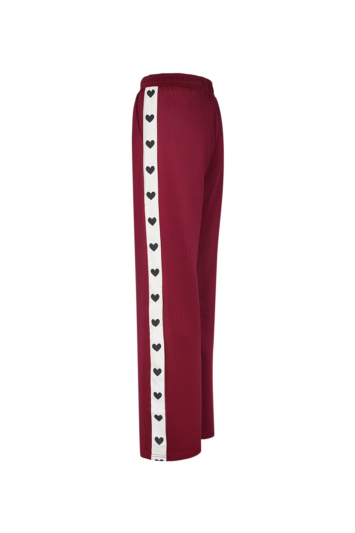 Broek met hartjes zijkant - rood