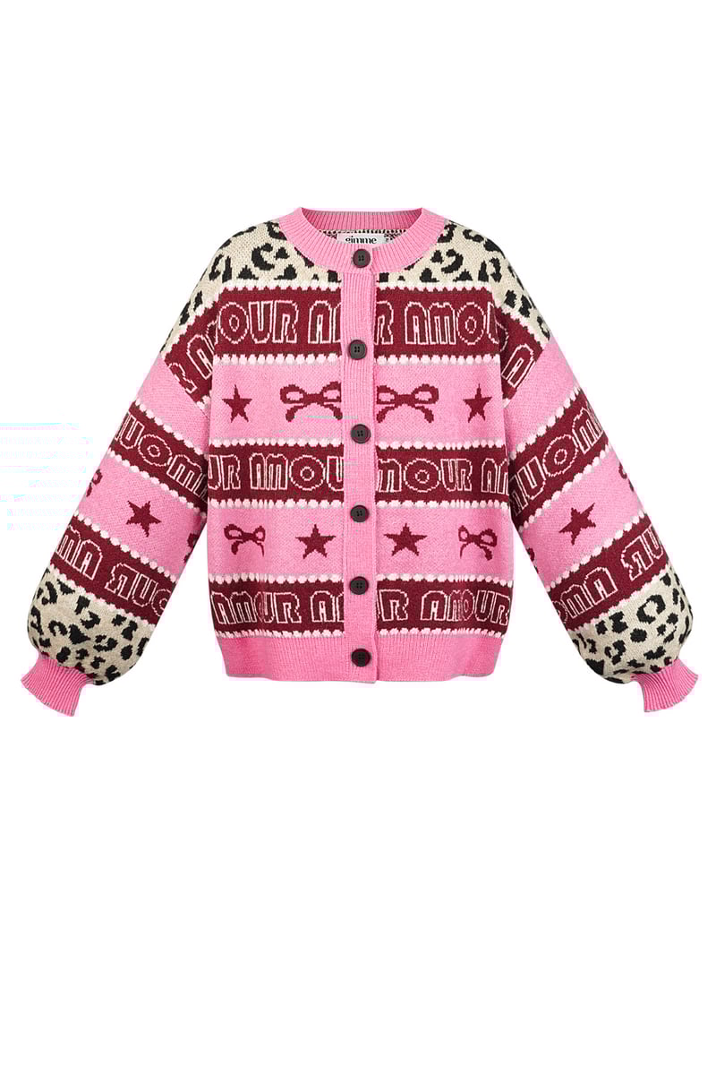 Vest amour baby - Roze