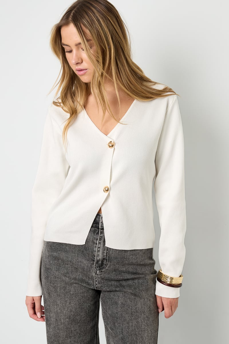 Een symmetrische cardigan