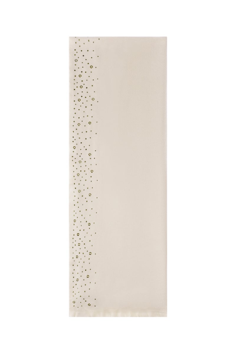 Wintersjaal met steentjes