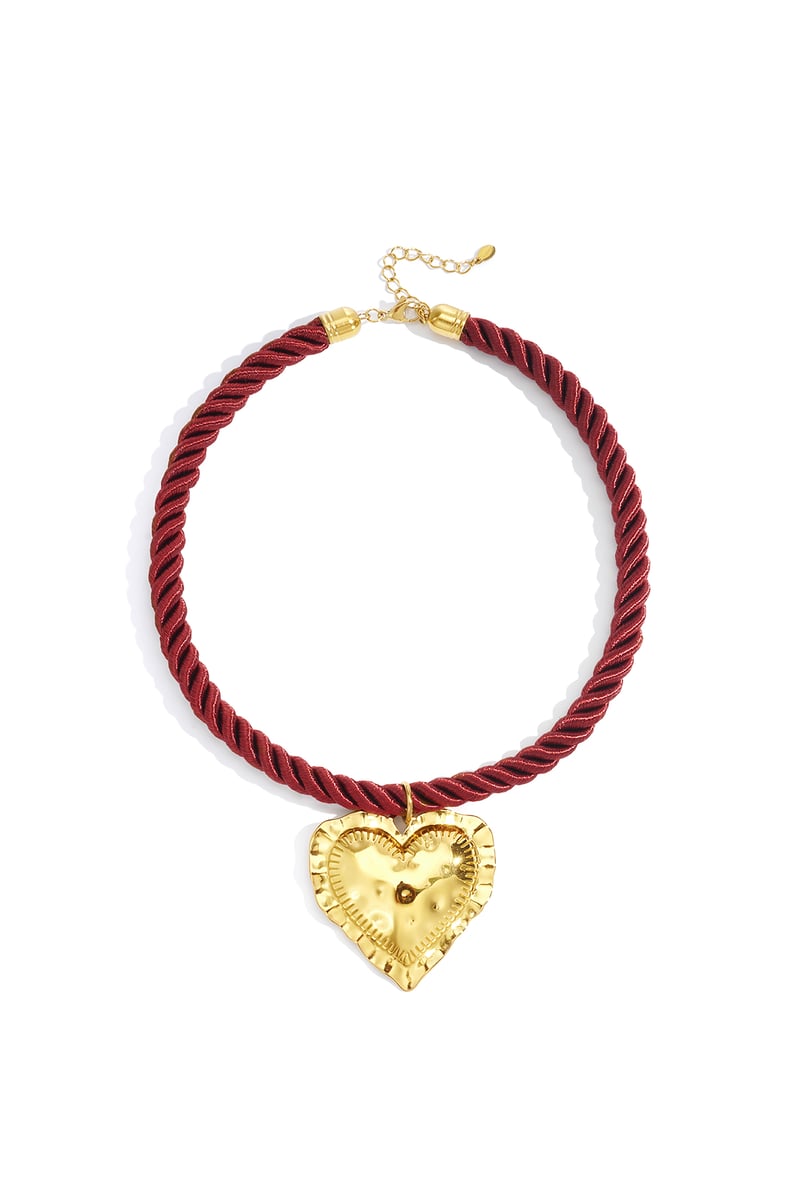 Polyester hanger kettingen Hart Retro Daily Classic Serie Dames sieraden