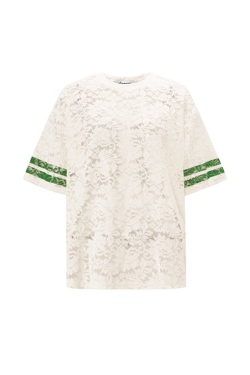 Kant Amerikaanse T-shirts - Wit