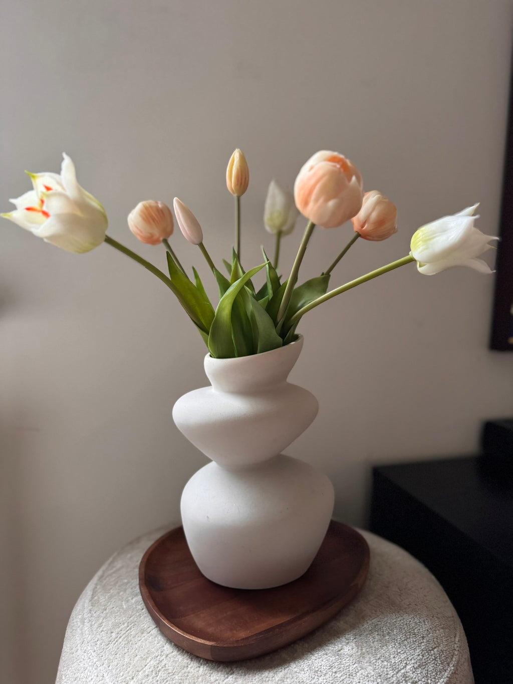 Pioen tulpen champagne