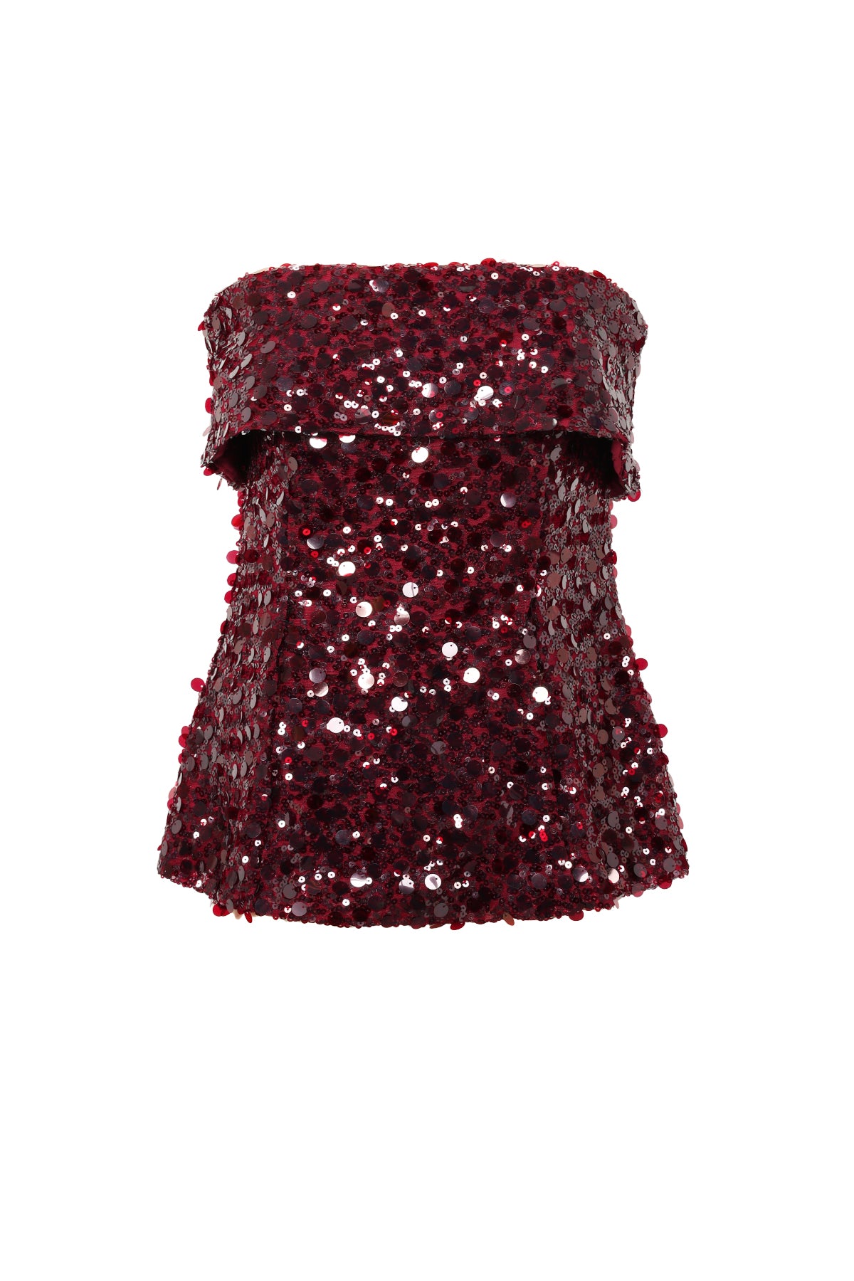 Polyestervezel (polyester) Mouwloze tops Pailletten Elegante kleding met een goede pasvorm